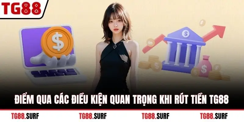 Điểm qua các điều kiện quan trọng khi rút tiền TG88