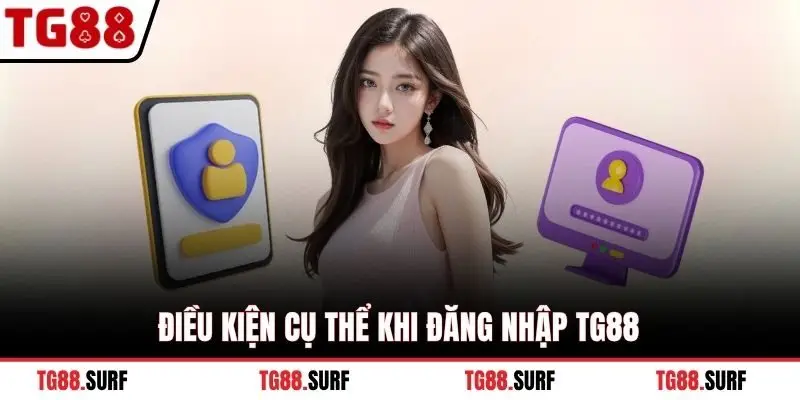 Điều kiện cụ thể khi đăng nhập TG88
